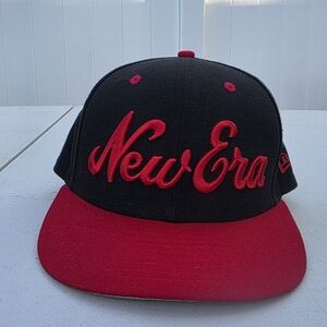 New Era Black and Red Men's Hat